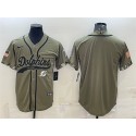 Miami Dolphins Blank Olive 2022 Salute To Service Cool Base Stitched Jersey