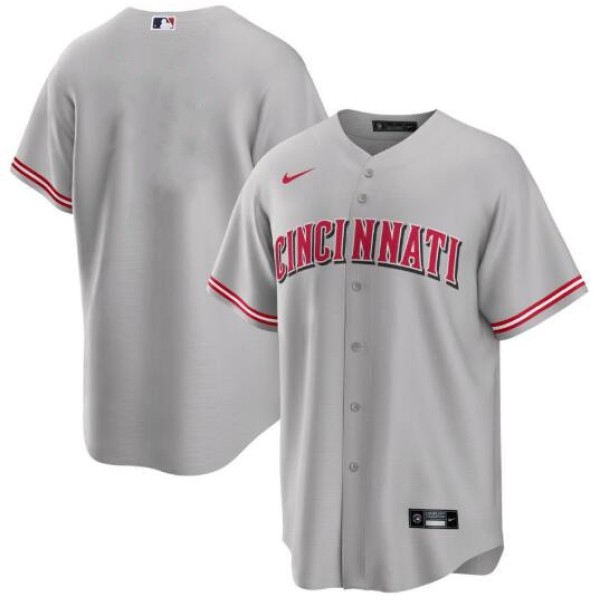 Cincinnati Reds Blank Gray Cool Base Stitched Jersey
