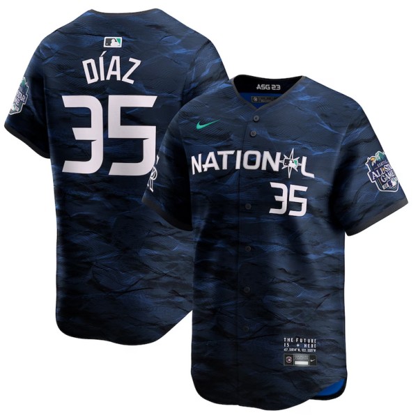 Colorado Rockies #35 Elias Díaz Royal 2023 All-Star Stitched Jersey