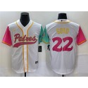 San Diego Padres #22 Juan Soto White City Connect Cool Base Stitched Jersey