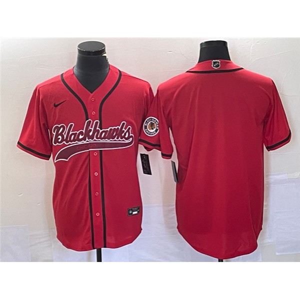Chicago Blackhawks Blank Red Cool Base Stitched Jersey