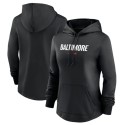 Women's Baltimore Orioles Black 2023 City Connect Performance Pullover Hoodie(Run Small)