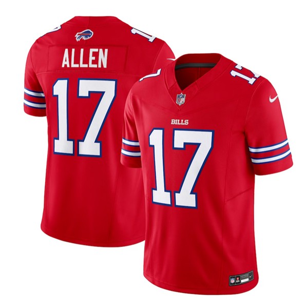 Buffalo Bills #17 Josh Allen Red 2023 F.U.S.E. Vapor Untouchable Limited Stitched Jersey