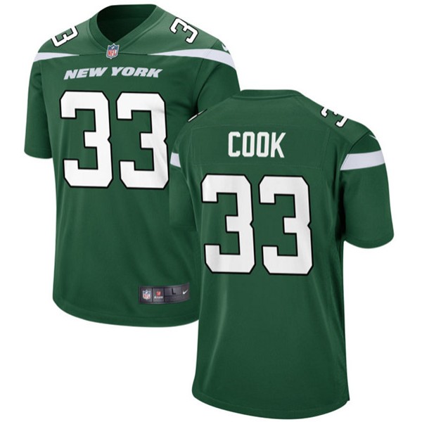 New York Jets #33 Dalvin Cook Green Stitched Game Jersey