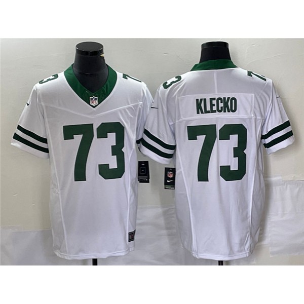 New York Jets #73 Joe Klecko White 2023 F.U.S.E. Vapor Limited Throwback Stitched Jersey
