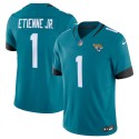 Jacksonville Jaguars #1 Travis Etienne Jr. Teal 2023 F.U.S.E. Vapor Untouchable Limited Stitched Jersey