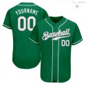 Custom Green Stitched Jersey