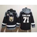 Vegas Golden Knights #71 William Karlsson Black Ageless Must-Have Lace-Up Pullover Hoodie