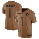 Arizona Cardinals #1 Kyler Murray 2023 Brown Salute To Service Limited Stitched Jersey