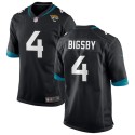 Jacksonville Jaguars #4 Tank Bigsby Black Stitched Jersey