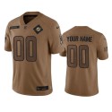 Miami Dolphins Custom 2023 Brown Salute To Setvice Limited Stitched Jersey