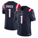 New England Patriots #1 DeVante Parker Navy 2023 F.U.S.E. Vapor Limited Stitched Jersey