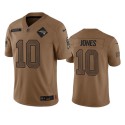 New England Patriots #10 Mac Jones 2023 Brown Salute To Service Limited Stitched Jersey