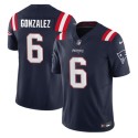 New England Patriots #6 Christian Gonzalez Navy 2023 F.U.S.E. Vapor Limited Stitched Jersey