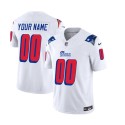 New England Patriots Custom White 2023 F.U.S.E. Throwback Limited Stitched Jersey