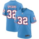 Tennessee Titans #32 Tyjae Spears Blue Throwback Stitched Game Jersey