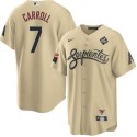 Arizona Diamondbacks #7 Corbin Carroll Gold 2023 World Series City Connect Cool Base Stitched Jersey