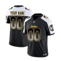 Pittsburgh Steelers Custom Black White 2023 F.U.S.E. Smoke Vapor Untouchable Limited Stitched Jersey