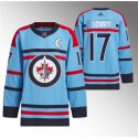 Winnipeg Jets #17 Adam Lowry Light Blue Anniversary Primegreen Stitched Jersey