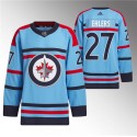 Winnipeg Jets #27 Nikolaj Ehlers Light Blue Anniversary Primegreen Stitched Jersey