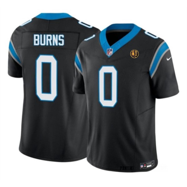 Carolina Panthers #0 Brian Burns Black 2023 F.U.S.E. With John Madden Patch Vapor Limited Stitched Jersey