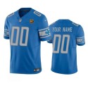 Detroit Lions Custom Blue 2023 F.U.S.E. With John Madden Patch Vapor Limited Stitched Jersey
