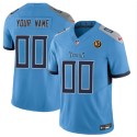 Tennessee Titans Custom Blue 2023 F.U.S.E. With John Madden Patch Vapor Limited Stitched Jersey
