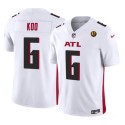 Atlanta Falcons #6 Younghoe Koo White 2023 F.U.S.E. With John Madden Patch Vapor Limited Stitched Jersey