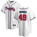 Atlanta Braves #49 Aaron Bummer White Cool Base Stitched Jersey