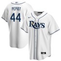 Tampa Bay Rays #44 Ryan Pepiot White Cool Base Stitched Jersey