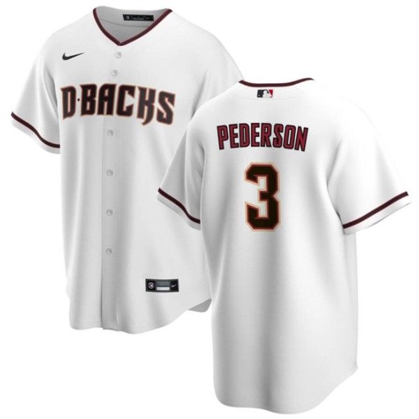 Arizona Diamondbacks #3 Joc Pederson White Cool Base Stitched Jersey