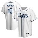 Tampa Bay Rays #10 Amed Rosario White Cool Base Stitched Jersey