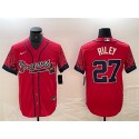 Atlanta Braves #27 Austin Riley Red City Connect Cool Base Stitched Jersey
