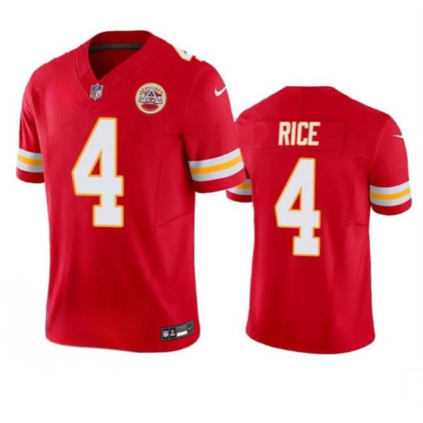 Kansas City Chiefs #4 Rashee Rice Red 2024 F.U.S.E. Vapor Untouchable Limited Stitched Jersey