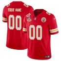Kansas City Chiefs Custom Red 2024 F.U.S.E. Super Bowl LVIII Patch With "NKH" Patch Vapor Untouchable Limited Stitched Jersey