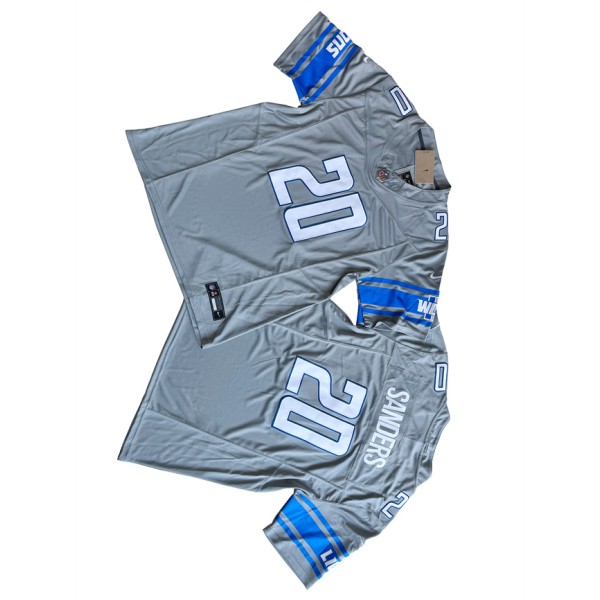 Detroit Lions #20 Barry Sanders Gray 2023 F.U.S.E. Vapor Untouchable Limited Stitched Jersey