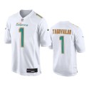 Miami Dolphins #1 Tua Tagovailoa White Fashion Vapor Untouchable Stitched Jersey