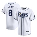 Tampa Bay Rays #8 Brandon Lowe White Home Limited Stitched Jersey