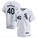 Chicago White Sox #40 Michael Soroka White Home Limited Stitched Jersey