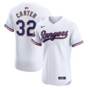 Texas Rangers #32 Evan Carter White 2024 Gold Collection Flex Base Stitched Jersey