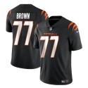 Cincinnati Bengals #77 Trent Brown Black Vapor Untouchable Limited Stitched Jersey