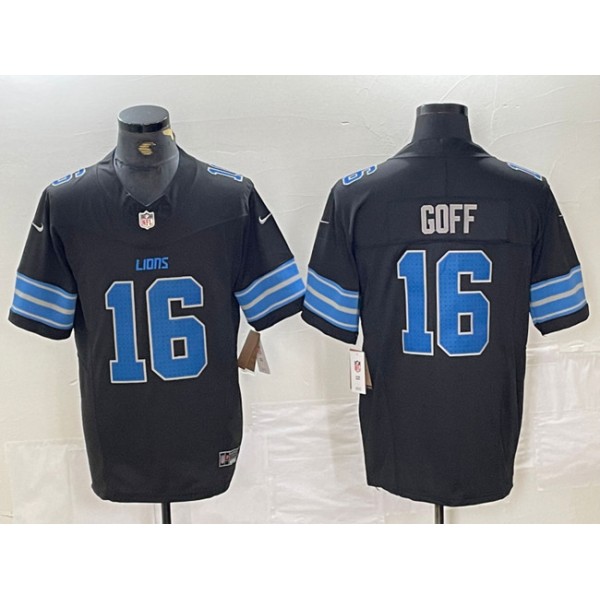 Detroit Lions #16 Jared Goff Black 2024 F.U.S.E. 2nd Alternate Vapor Limited Stitched Jersey