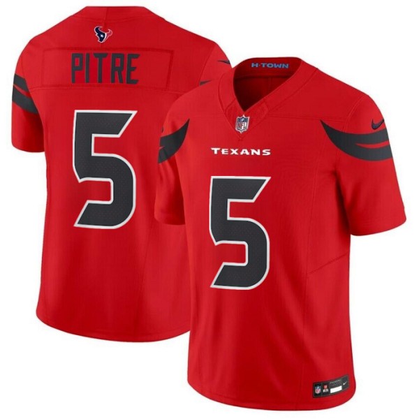 Houston Texans 5 Jalen Pitre Red 2024 Alternate F.U.S.E Vapor Stitched Jersey Houston Texans 5 Jalen Pitre Red 2024 Alternate F.U.S.E Vapor Stitched Jersey