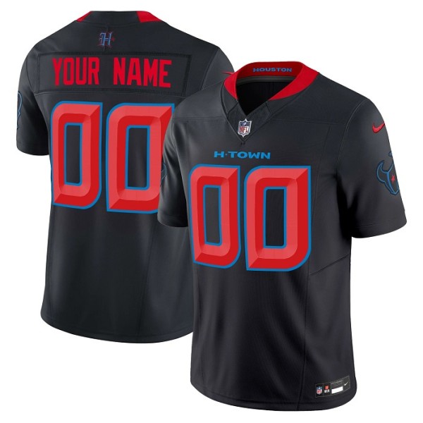 Houston Texans Custom Navy 2024 2nd Alternate F.U.S.E Vapor Stitched Jersey Houston Texans Custom Navy 2024 2nd Alternate F.U.S.E Vapor Stitched Jersey