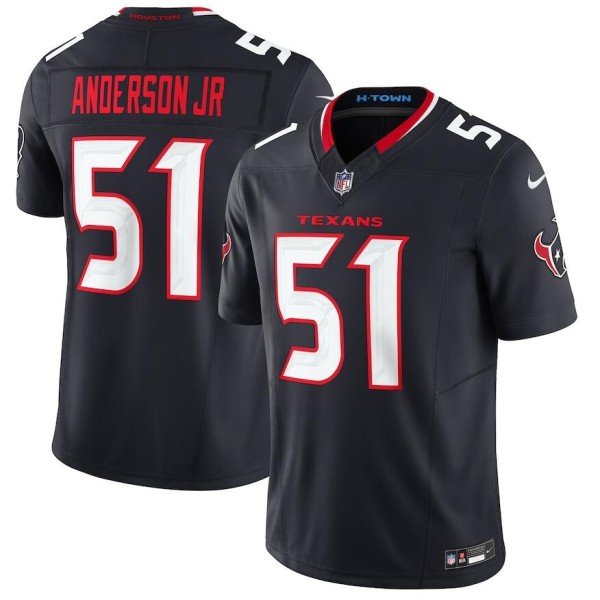 Houston Texans Custom Navy 2024 F.U.S.E Vapor Stitched Jersey Houston Texans Custom Navy 2024 F.U.S.E Vapor Stitched Jersey
