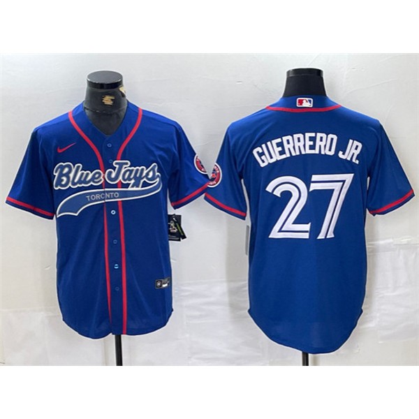 Toronto Blue Jays #27 Vladimir Guerrero Jr. Royal Cool Base Stitched Jersey