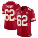 Kansas City Chiefs #62 Joe Thuney Red 2024 F.U.S.E. Super Bowl LVIII Patch Vapor Untouchable Limited Stitched Jersey