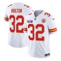 Kansas City Chiefs #32 Nick Bolton White F.U.S.E. Super Bowl LVIII Patch Vapor Untouchable Limited Stitched Jersey