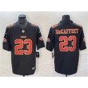 San Francisco 49ers #23 Christian McCaffrey Black Vapor Untouchable Limited Stitched Jersey