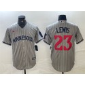Minnesota Twins #23 Royce Lewis Gray Cool Base Stitched Jersey